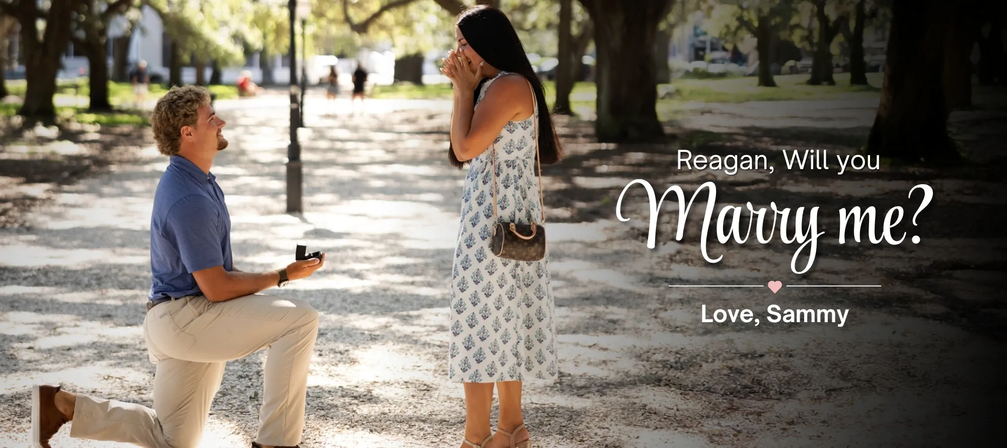 Bowman Jewelers Real Couple Reagan and Sammy Proposal Moment