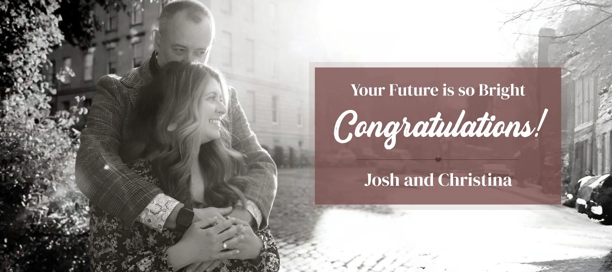 Josh and Christina Bowman Jewelers Happy Couple
