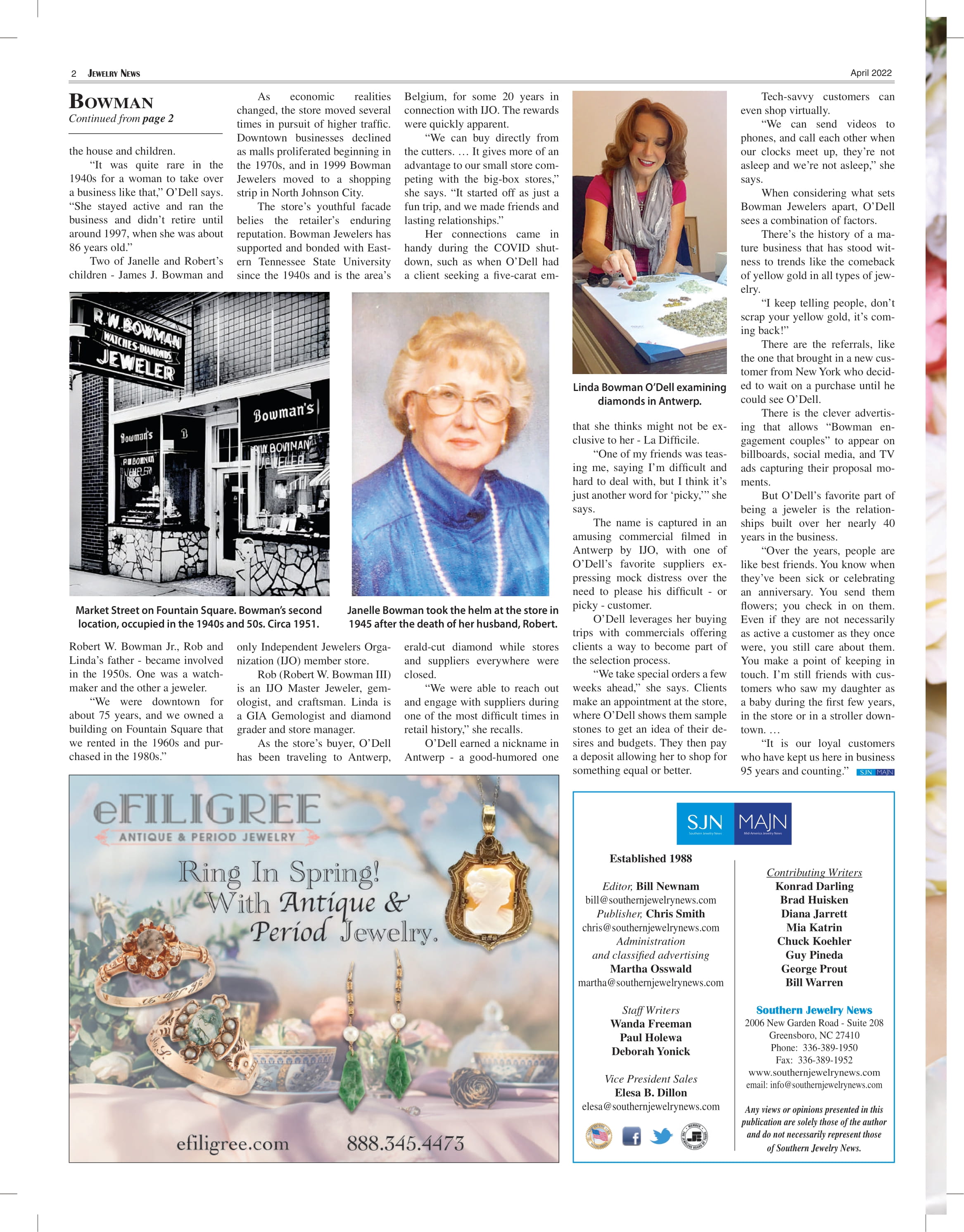 Bowman Jewelers in the news